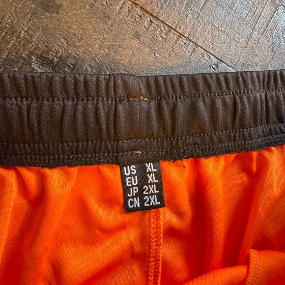 Never worn, thin orange joggers, XL - Picture 5 of 6
